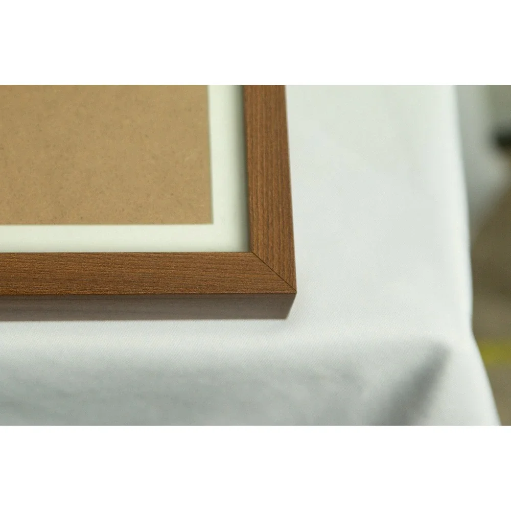 IKEA RIBBA Brown Wood Effect Picture Frames Shadow Box Style Lot of 3